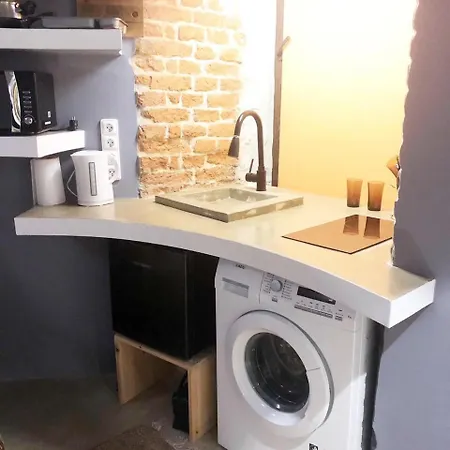 з сауною на площі ринок для 4 -х гостей - в еко стилі דירה