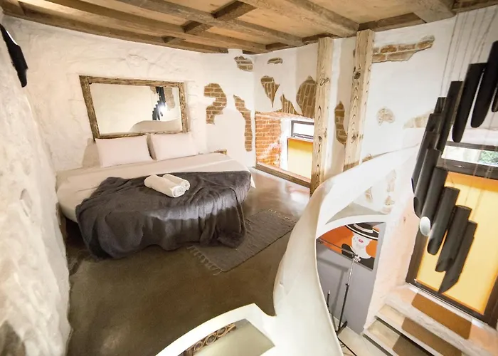 з сауною на площі ринок для 4 -х гостей - в еко стилі Apartamento *