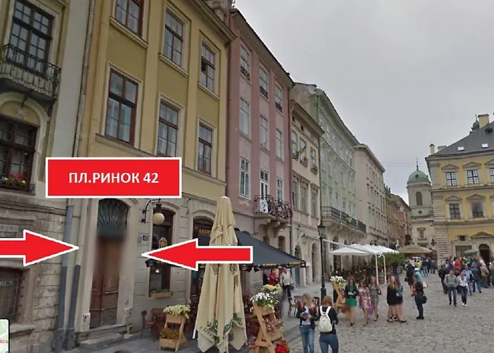 з сауною на площі ринок для 4 -х гостей - в еко стилі Apartamento Lviv