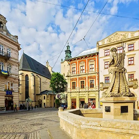 Apartment з сауною на площі ринок для 4 -х гостей - в еко стилі